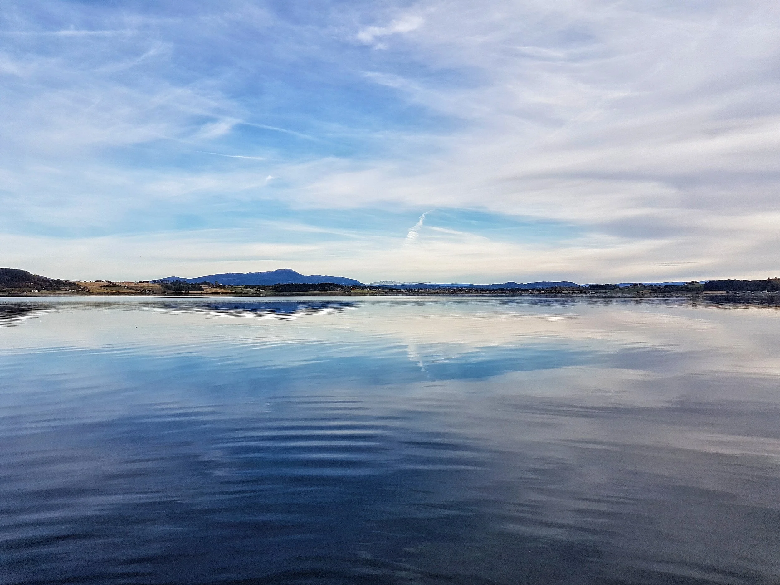 bluesky frosta calm reflection tautra.jpeg