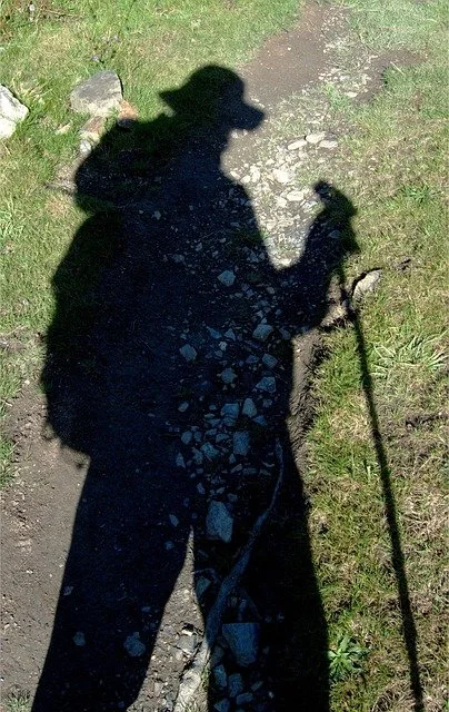 Pilgrim walking toward Trondheim