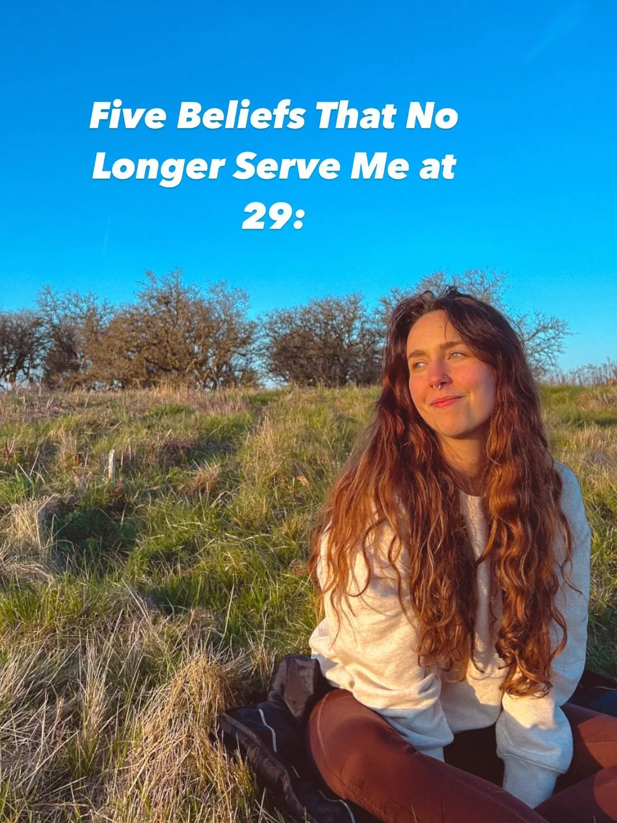 FIVE BELIEFS I AM RE-WRITING:

It&rsquo;s important to take inventory of our beliefs, because so often we go through life on autopilot&hellip; allowing our beliefs to create stories, that become the scripts we live by. 

Recently, I&rsquo;ve been not