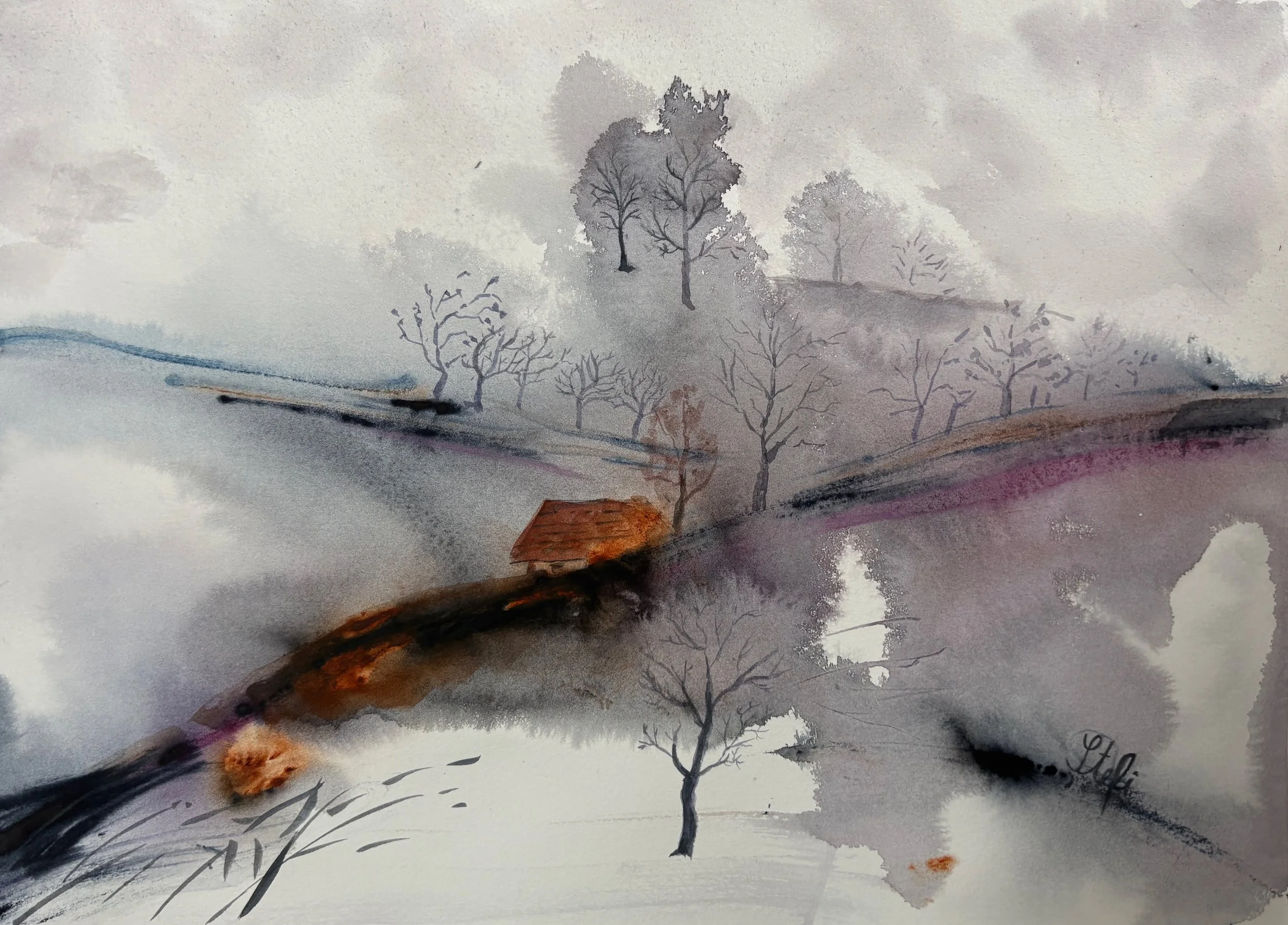 Toamna de vis 24x32 cm
