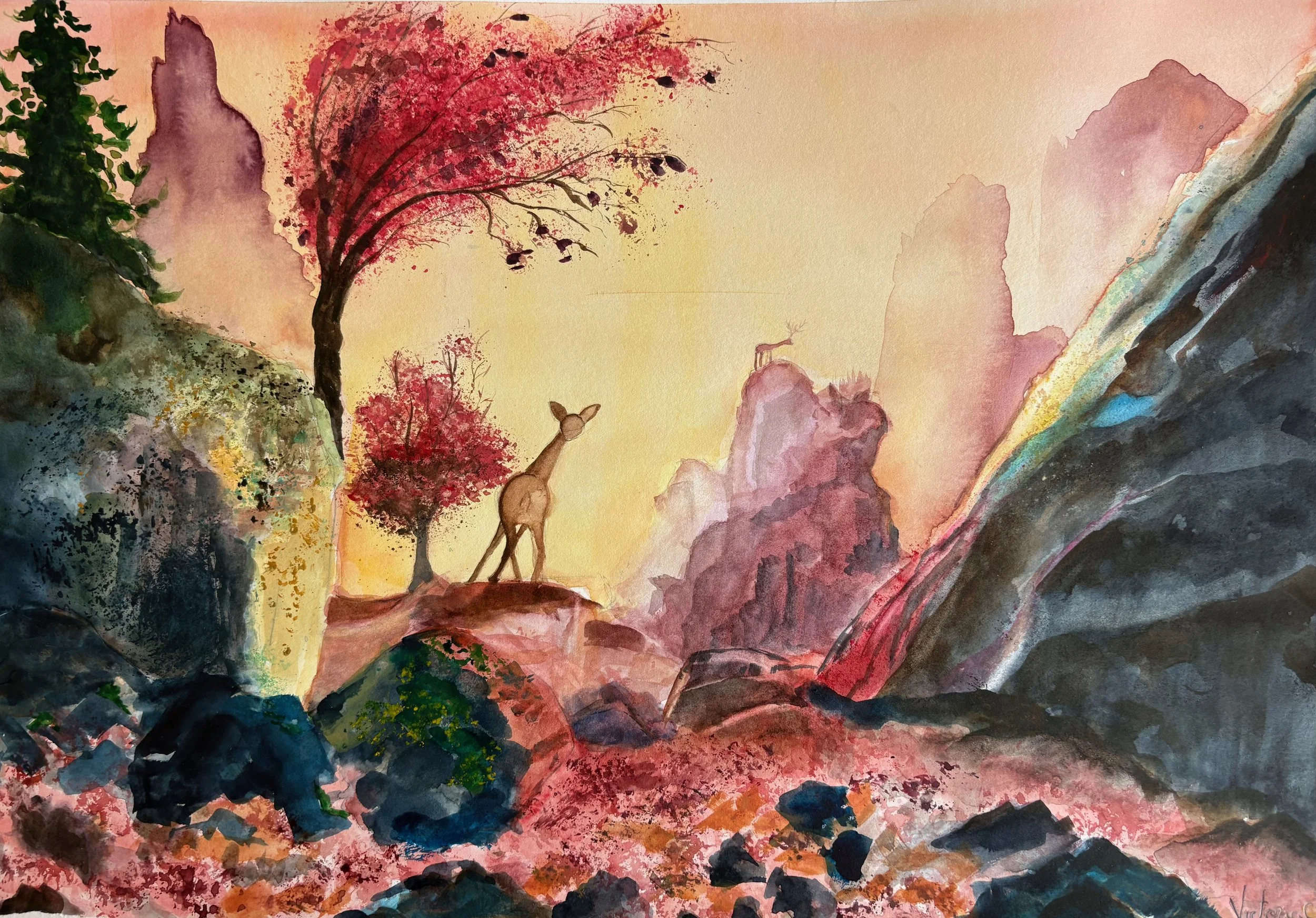 Cgemarea Căprioarei 33x48 cm