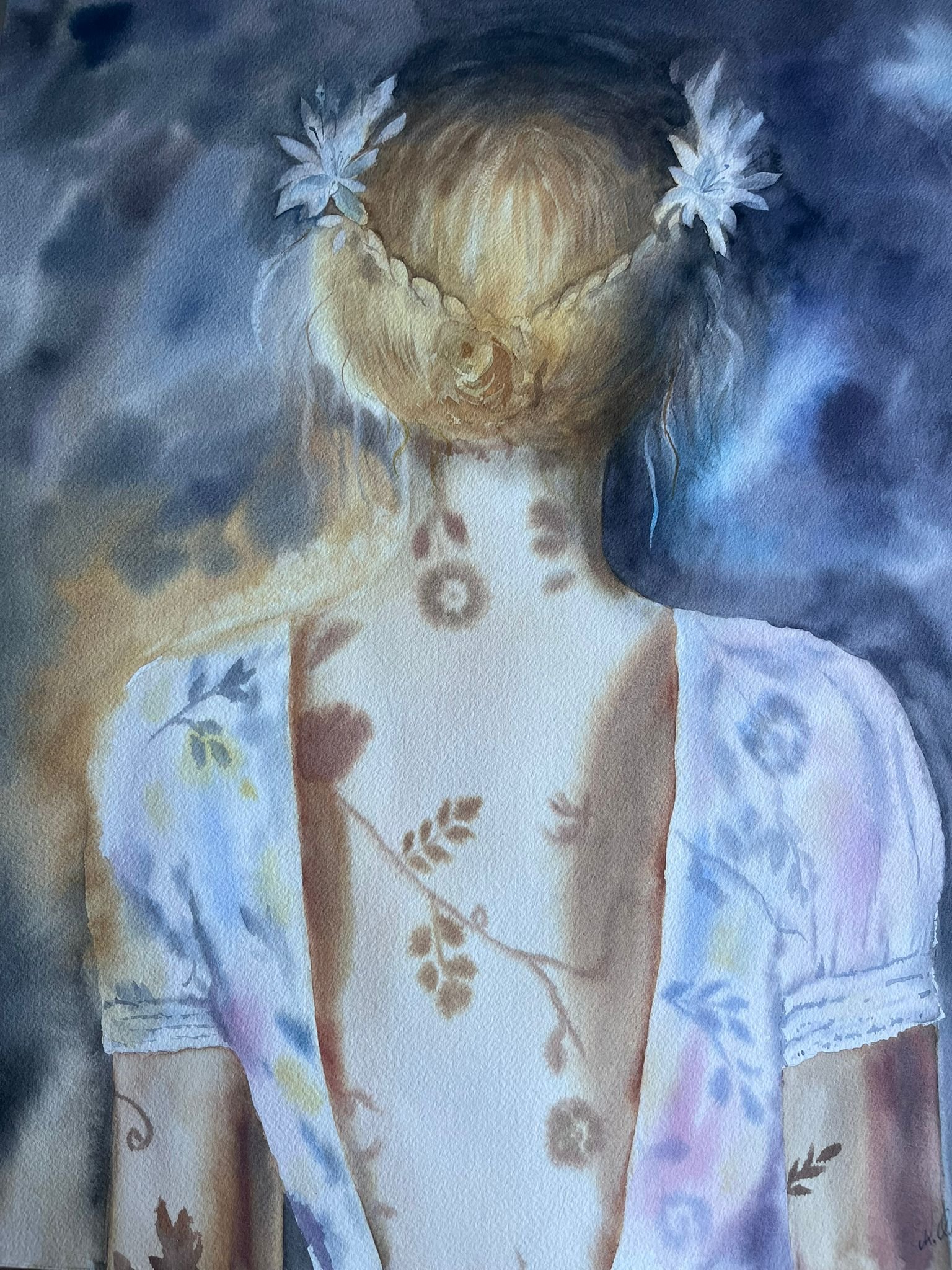 Petale și tăcere 41x51 cm