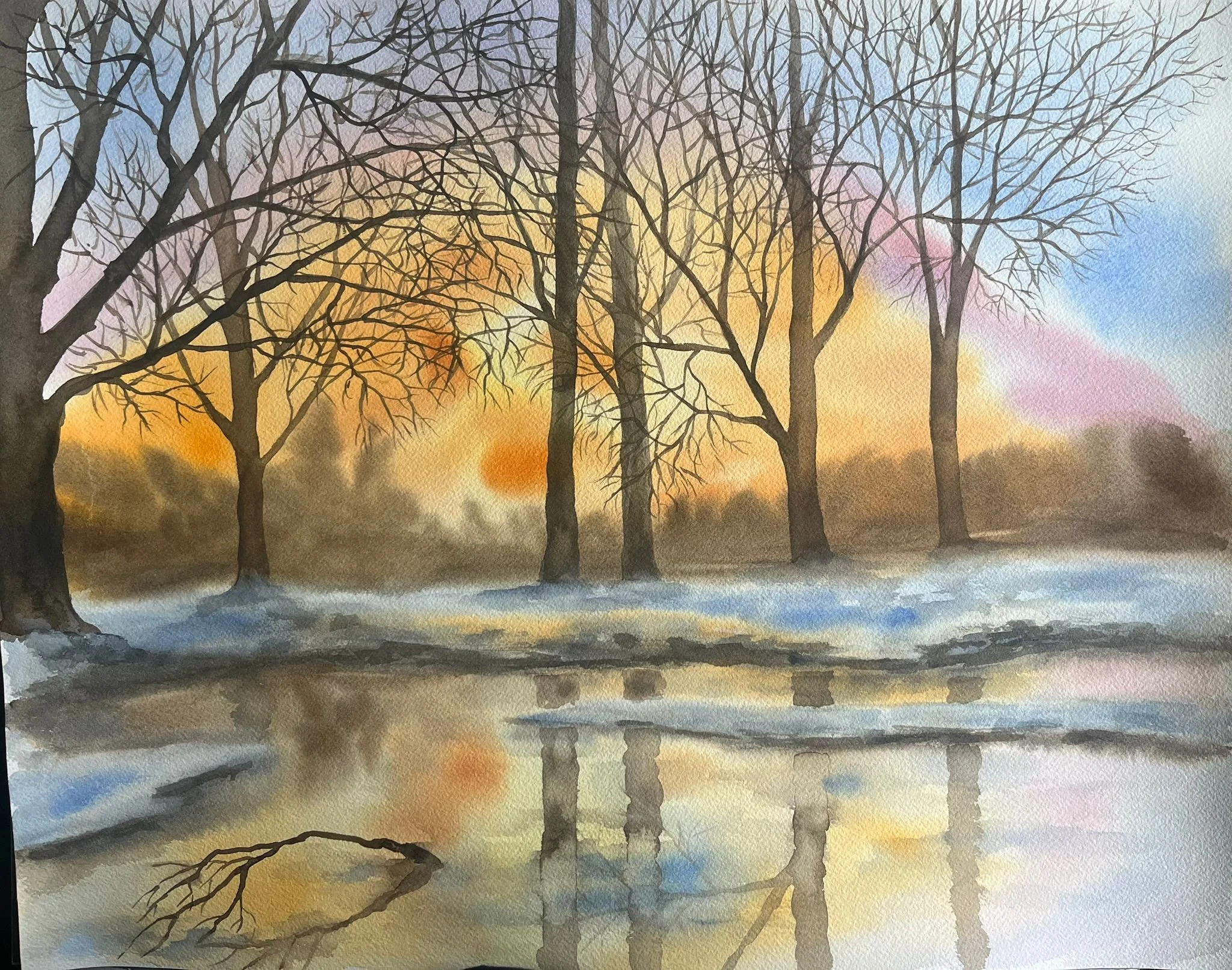 Liniștea iernii 41x51 cm