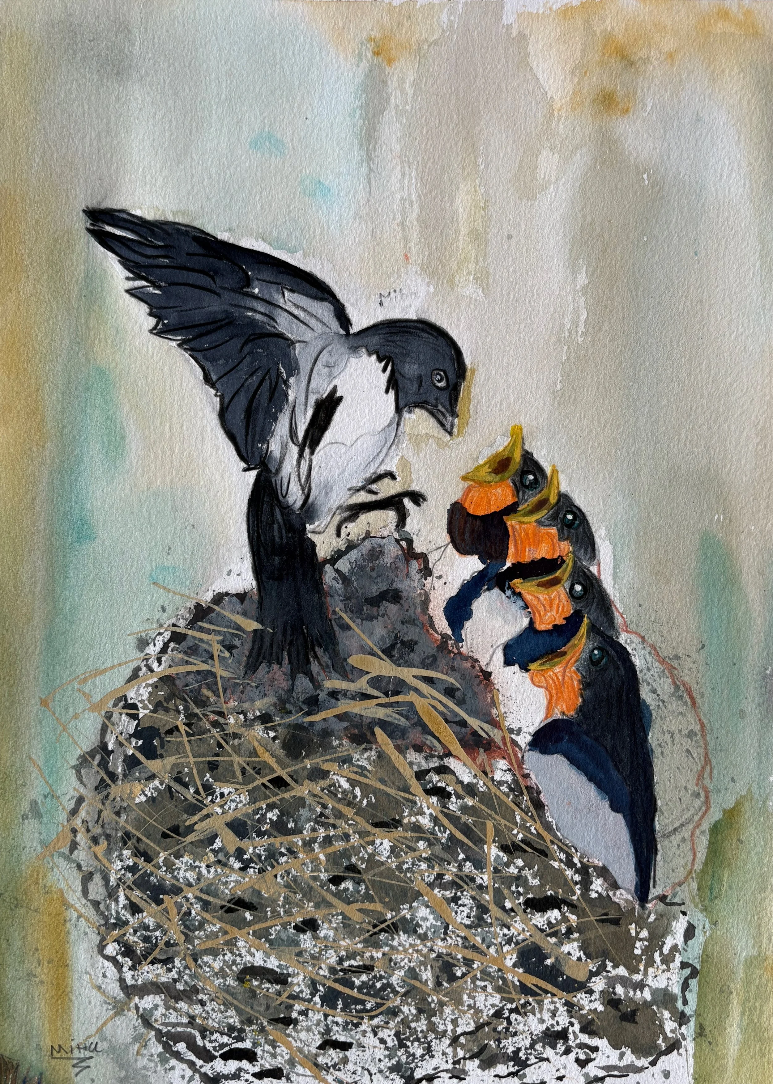Zborul mamei 25x33 cm