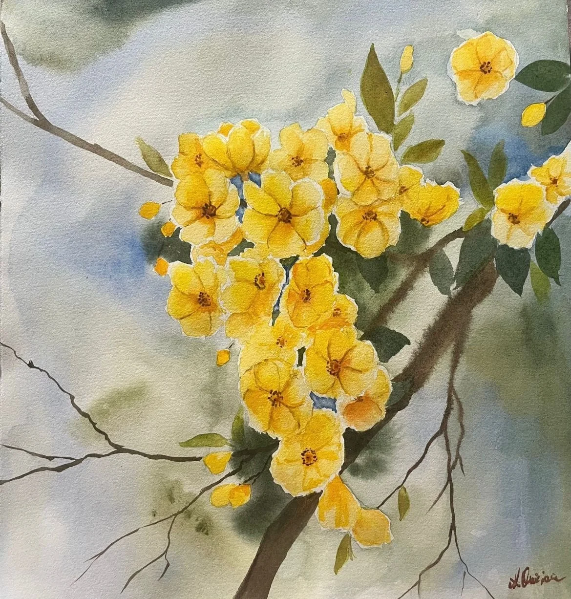 Flori de Primǎvarǎ  21x29 cm