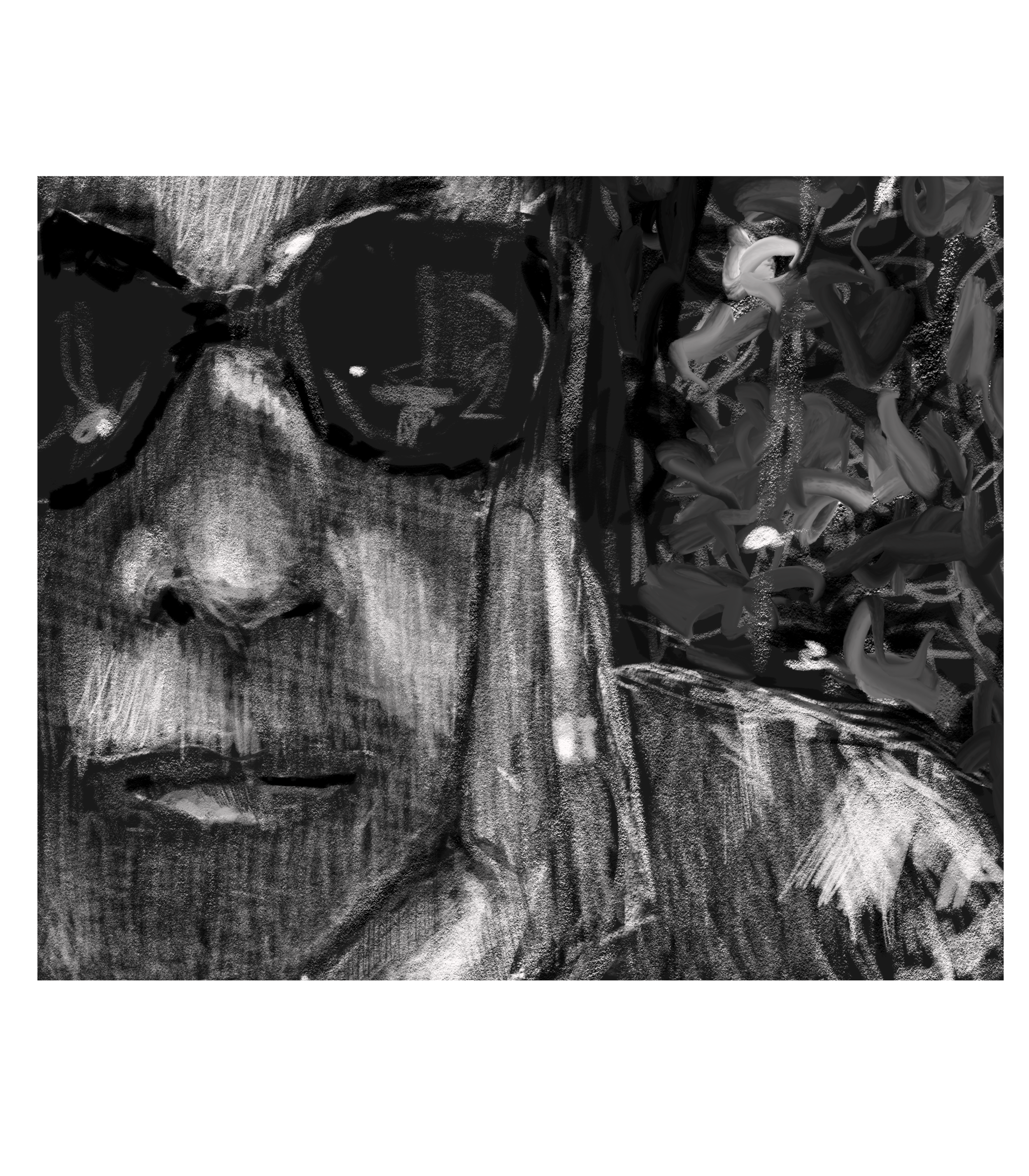 Haggerty 8" X 10" limited edition digital drawing archival pigment print; 2025 $75 