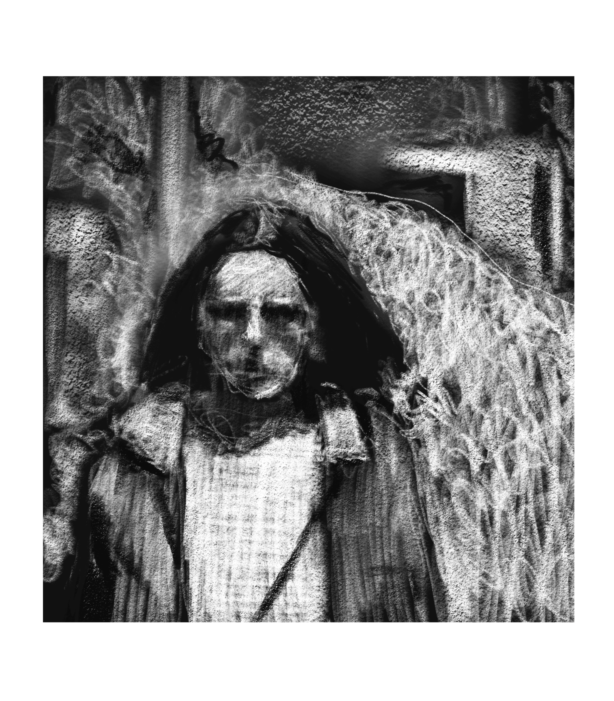 Tourist 8" X 10" limited edition digital drawing archival pigment print; 2025 $75 