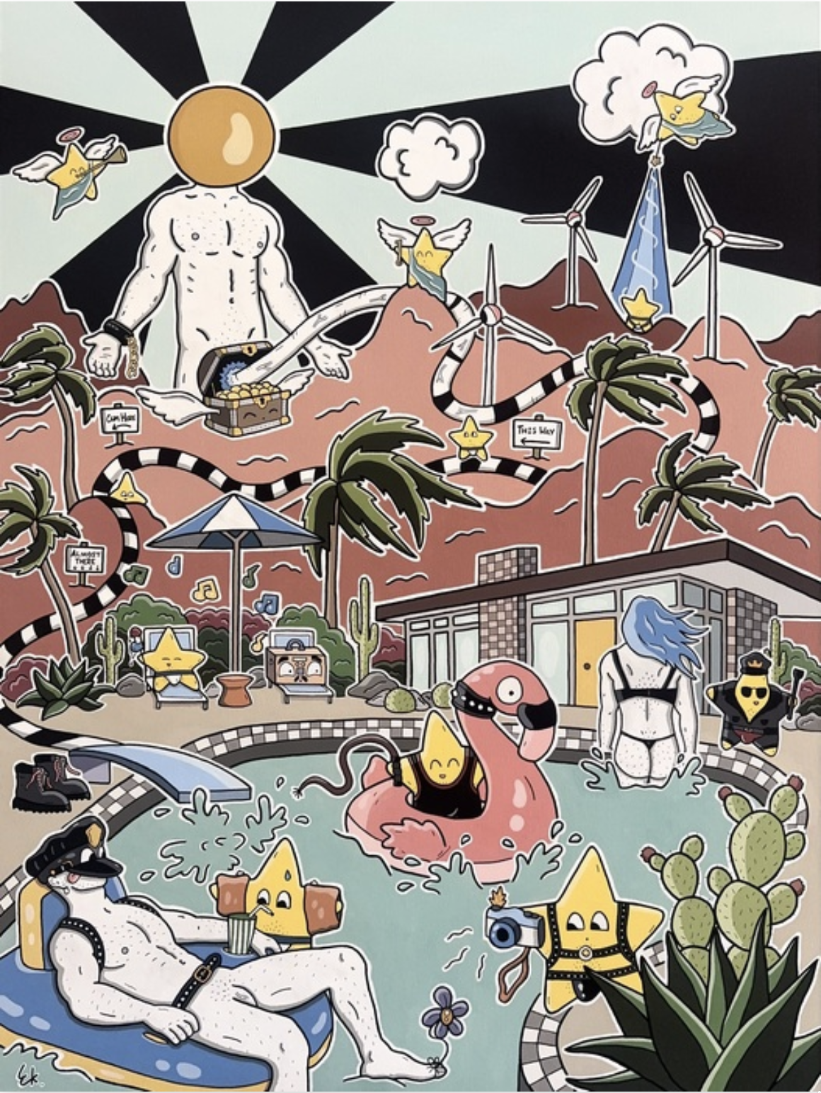 The Waterhole (Detail) by Ethan Kotch • Los Angeles