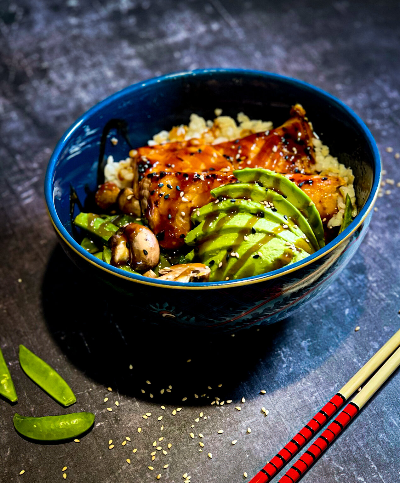 Salmon Teriyaki Bowls