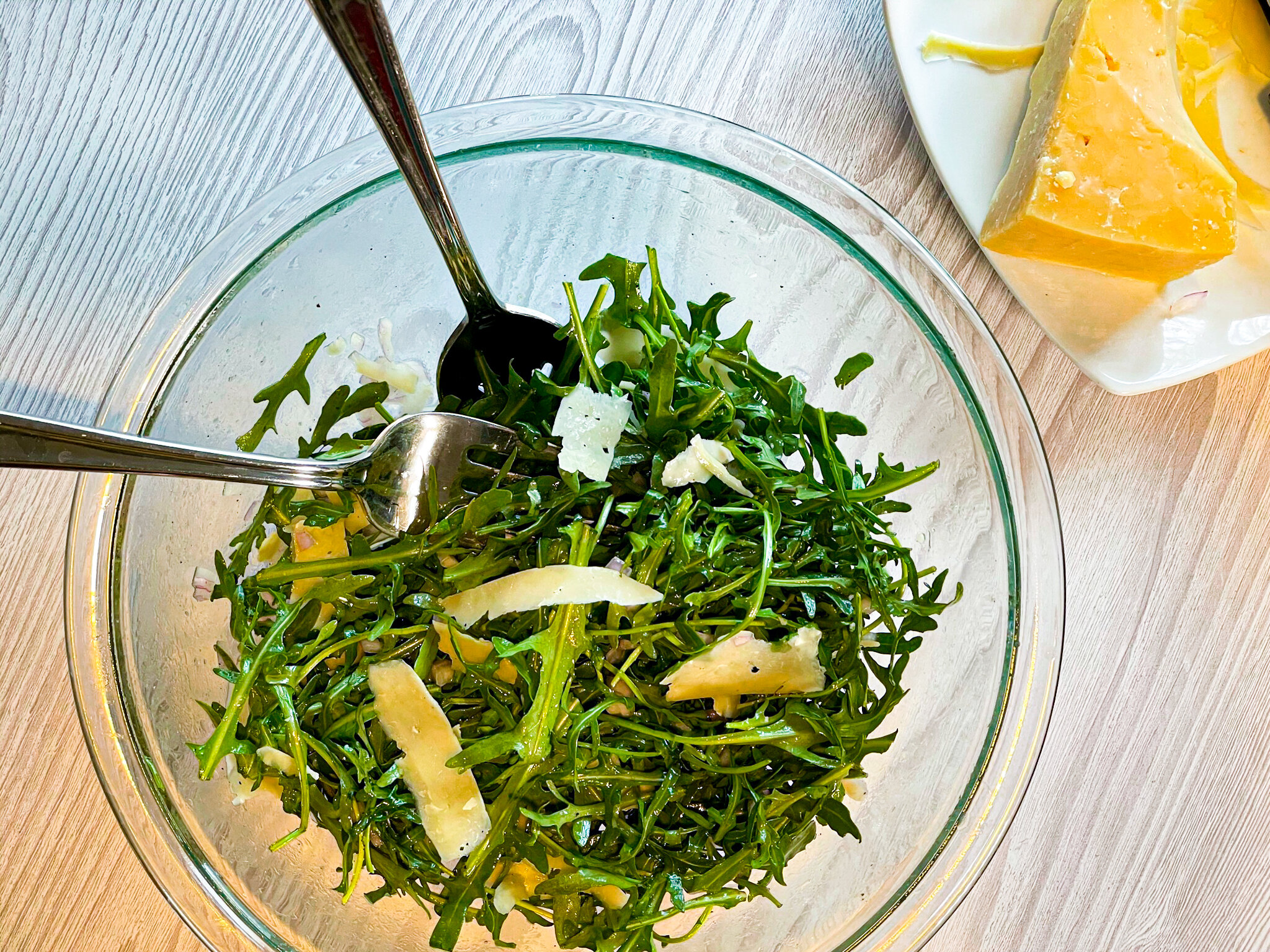 Arugula Salad with Shaved Parmesan