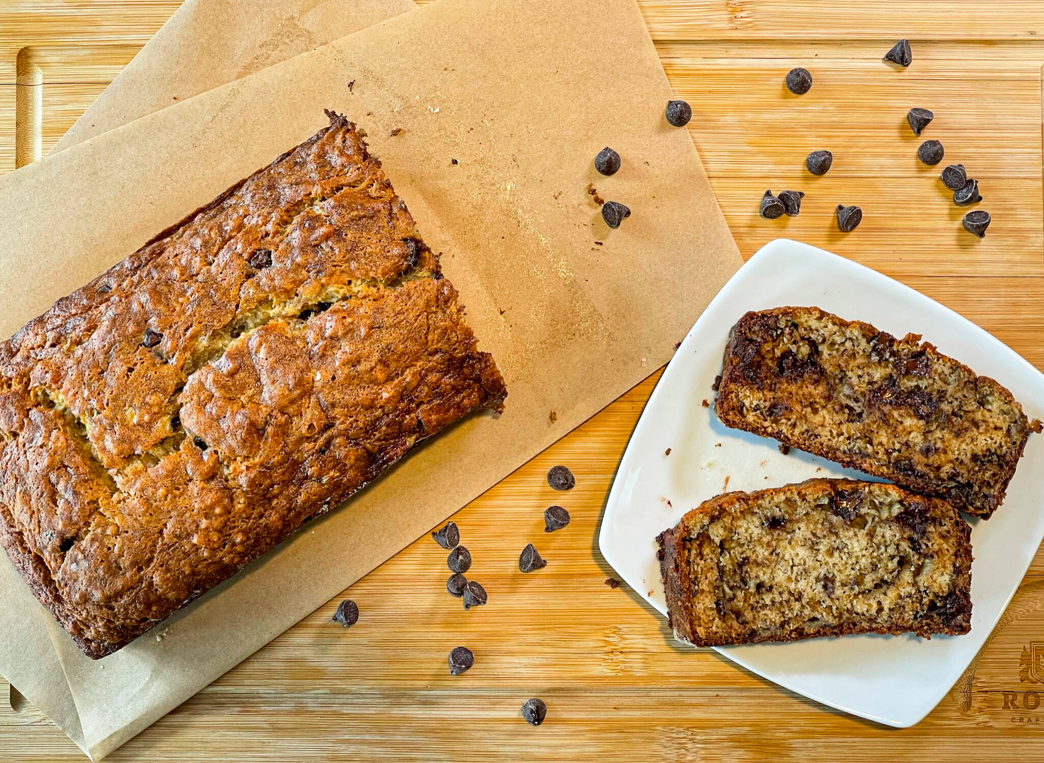 Easy Chocolate Chip Banana Bread