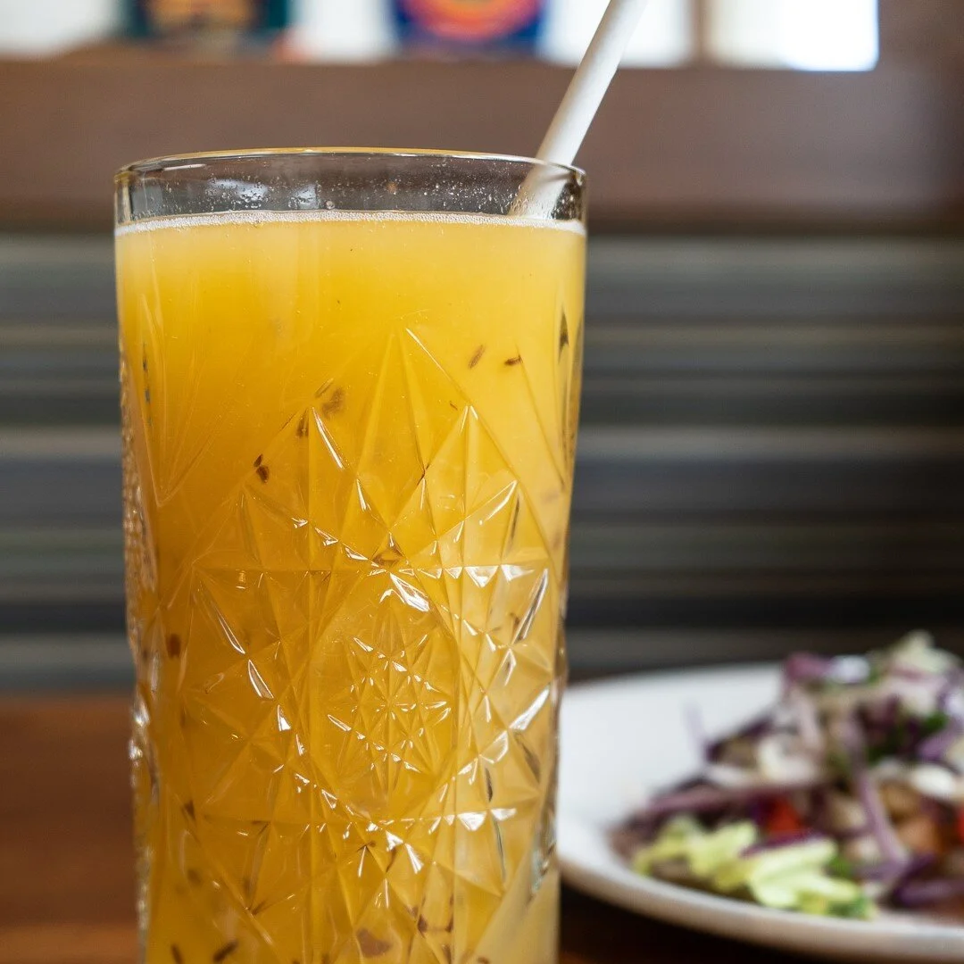 It's hot. You should drink this. 
.
Thirst quenching and ultra-refreshing our pineapple, mango, melon and linaza (flax seed) agua fresca is made fresh every day!
.
.
.
#aguafresca #pineapple #pi&ntilde;a #sfdrinks #sfeats #sanfrancisco #hayesvalley #