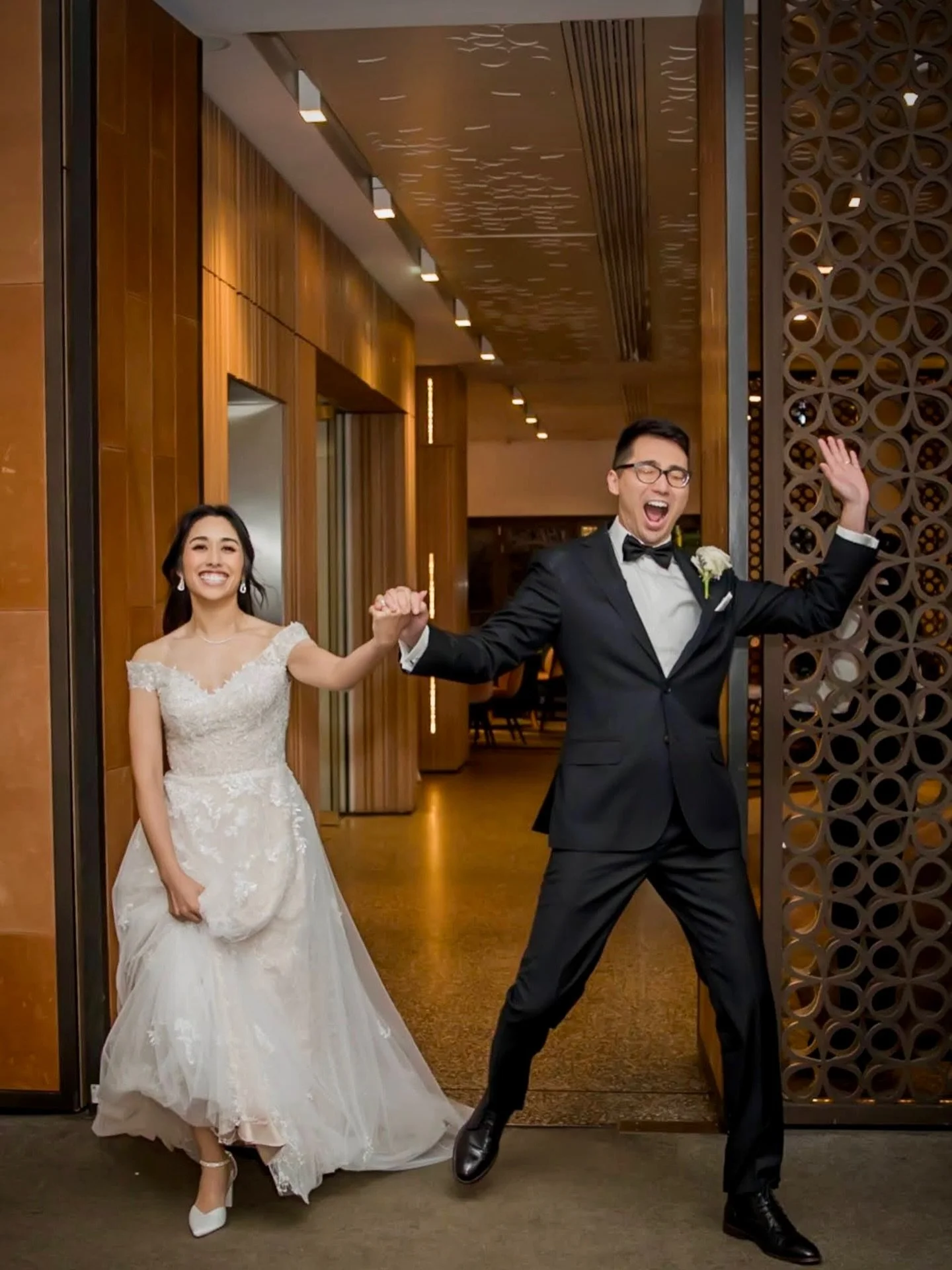 That &ldquo;just married&rdquo; energy hit the second those doors opened&hellip; and they did not hold back 🔥
One of those entrances where you know the dance floor is already in trouble.

This is exactly what we love to capture &mdash; real moments,