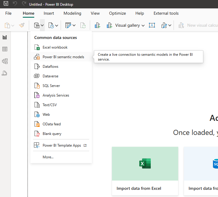 Connecting to a Semantic Model in Power BI Desktop as an External User ...