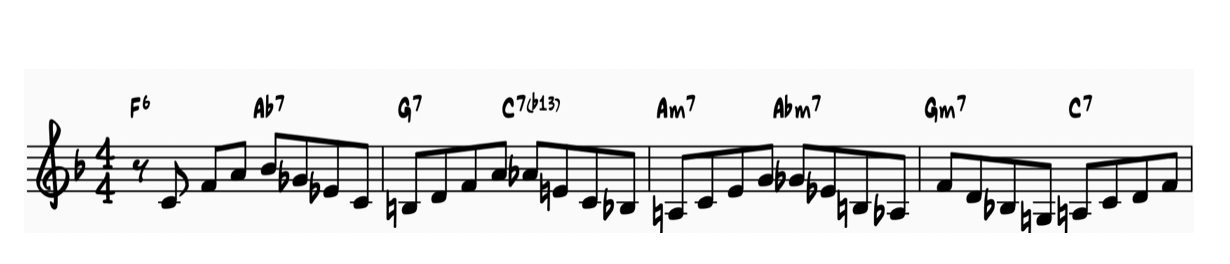 Jimmy Heath line at circa 2:31 on Ray’s Idea