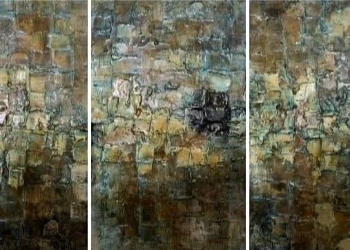 Blue Hope, técnica mixta. 120 x 75 cm