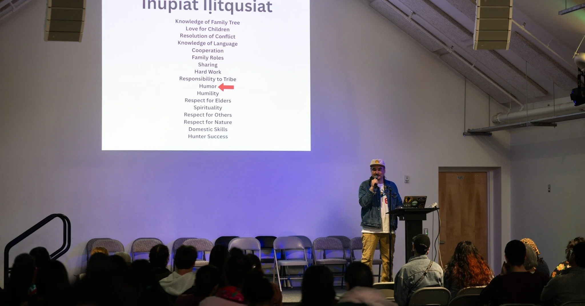 May 20, 2026: "A Night of I&ntilde;upiaq Joy" presented by James Dommek Jr. with Ilakus Dance Group at The Nave. Photos by Jovell Rennie. 
Quyanaqpak, Chin'an, Tsin'an, Thank You to all who joined us or contributed to this heartwarming even