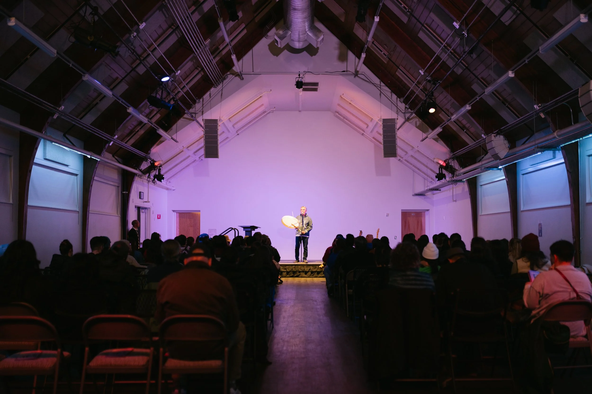 The Nave Main Hall and Lobby received new floors with generous support from The Rasmuson Foundation. We also embraced a fully integrated, state-of-the-art AV system, customizable lighting, and cinema-quality projection systems that are now available 