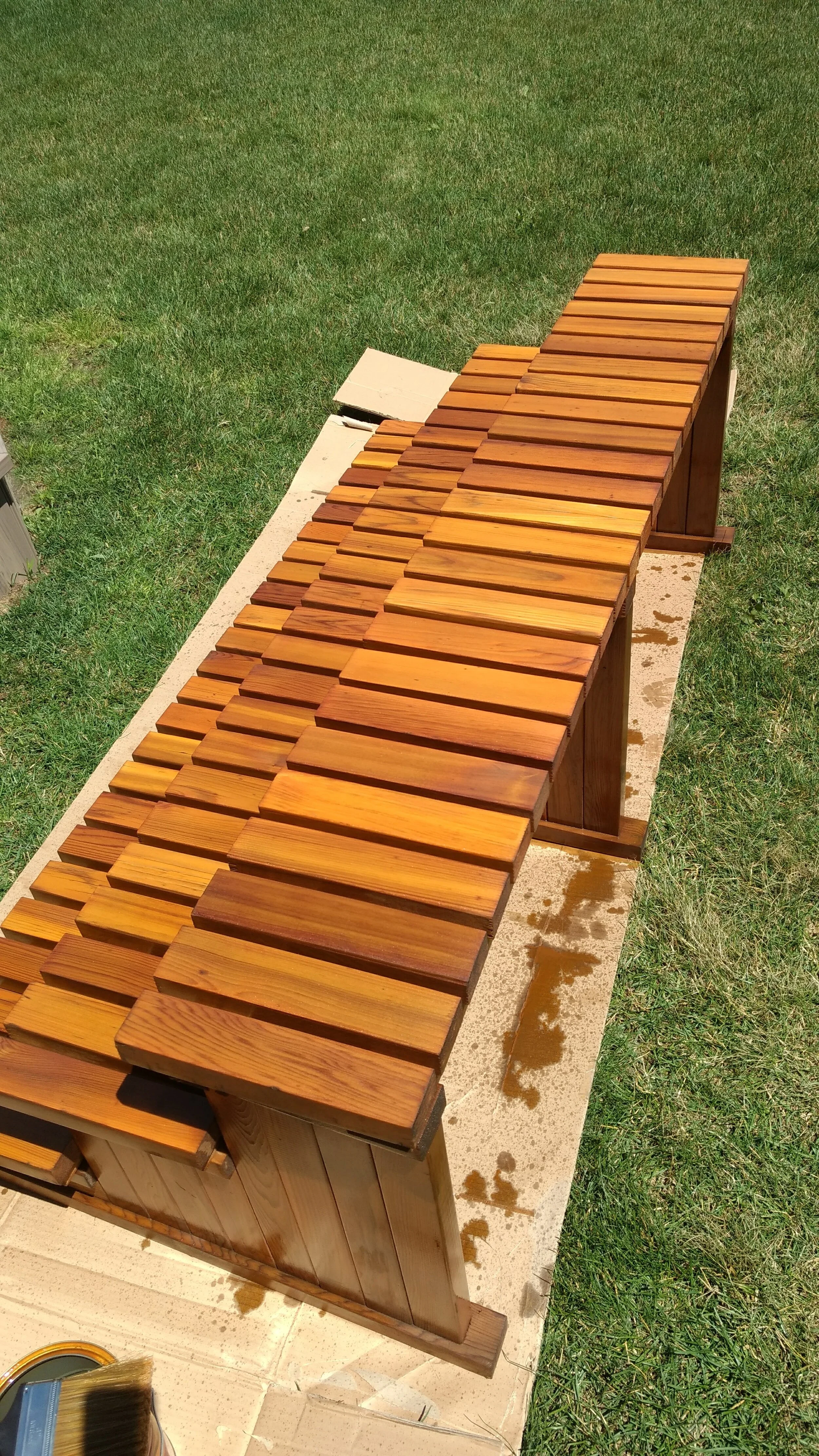 Staining Bucket How To Stain A Cedar Deck — Sand & Stain