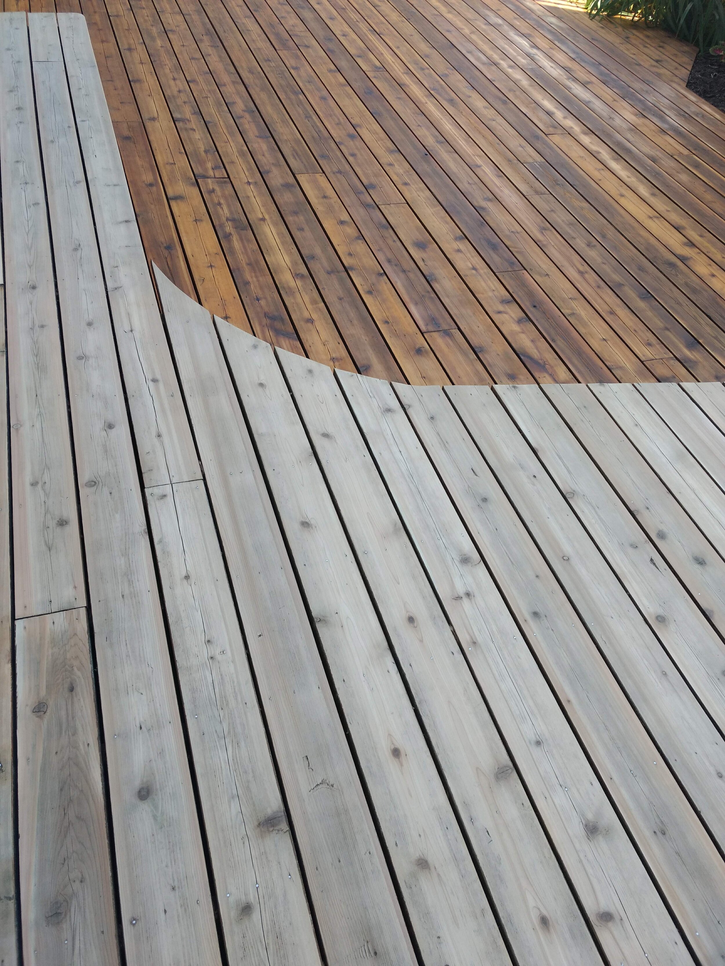 How To Stain A Cedar Wood Deck Perfectly - xoxo Rebecca