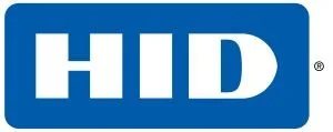 HID logo with white text on a blue background