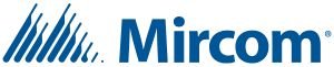 Mircom logo featuring stylized blue lines and the company name in blue text.