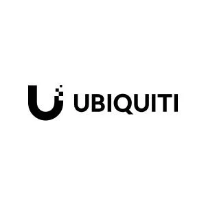 UBIQUITI logo in black text with a stylized U symbol