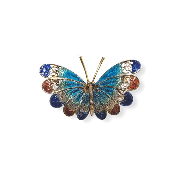 Multi-colored Butterfly Pin