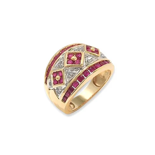 Lattice of Fire & Ice Ring