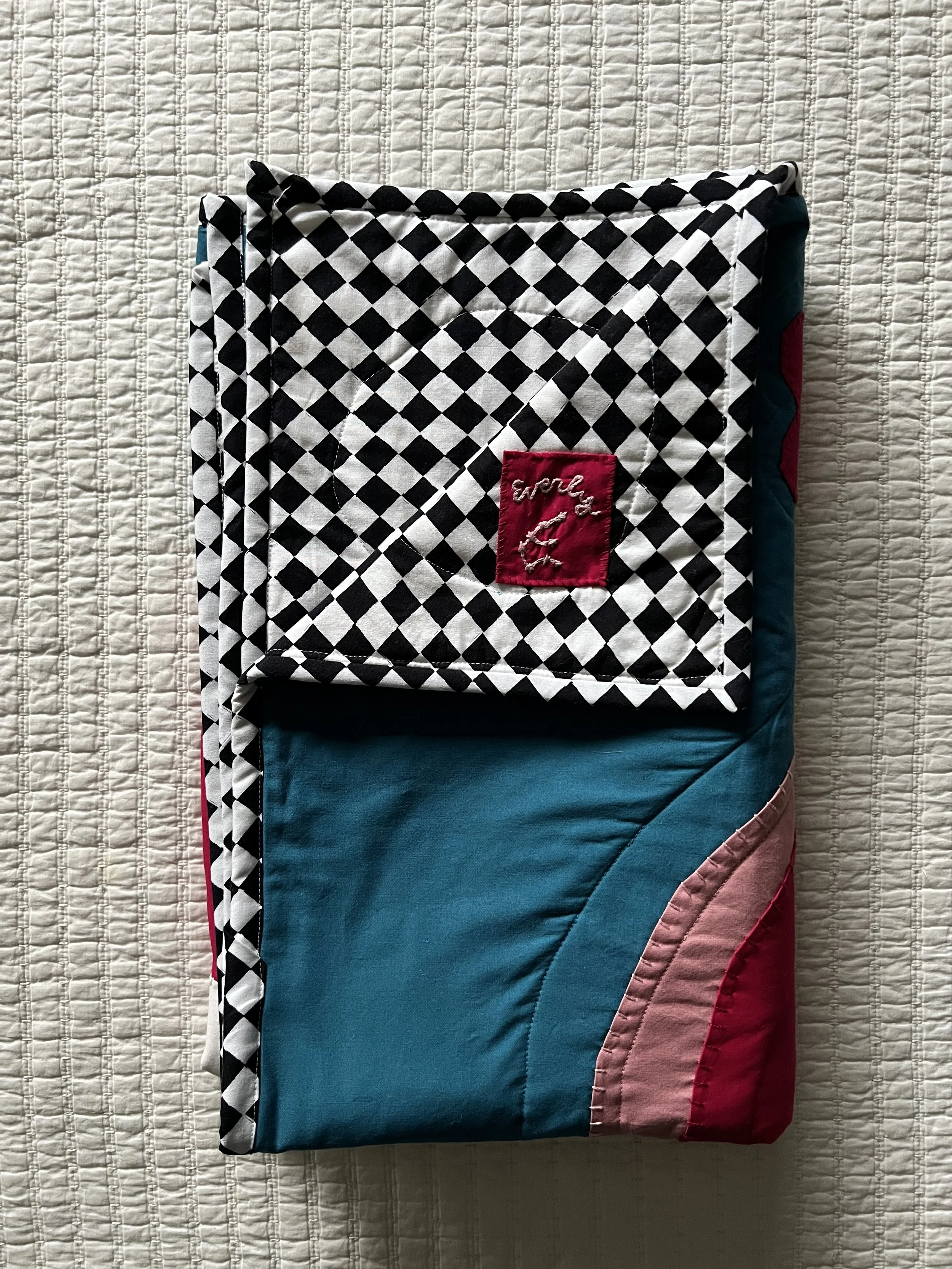 Folded crib quilt