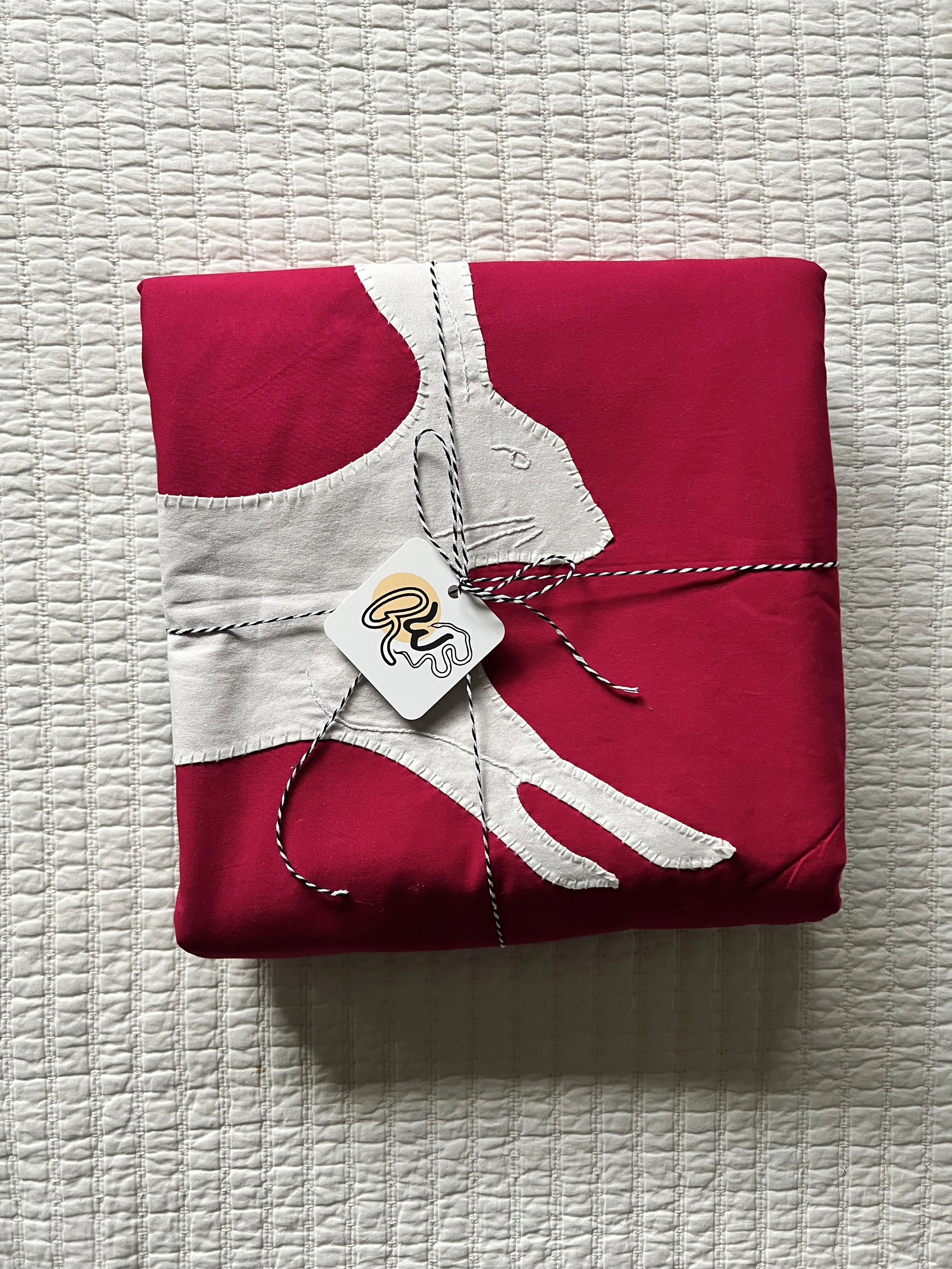 Quilt wrapped for delivery