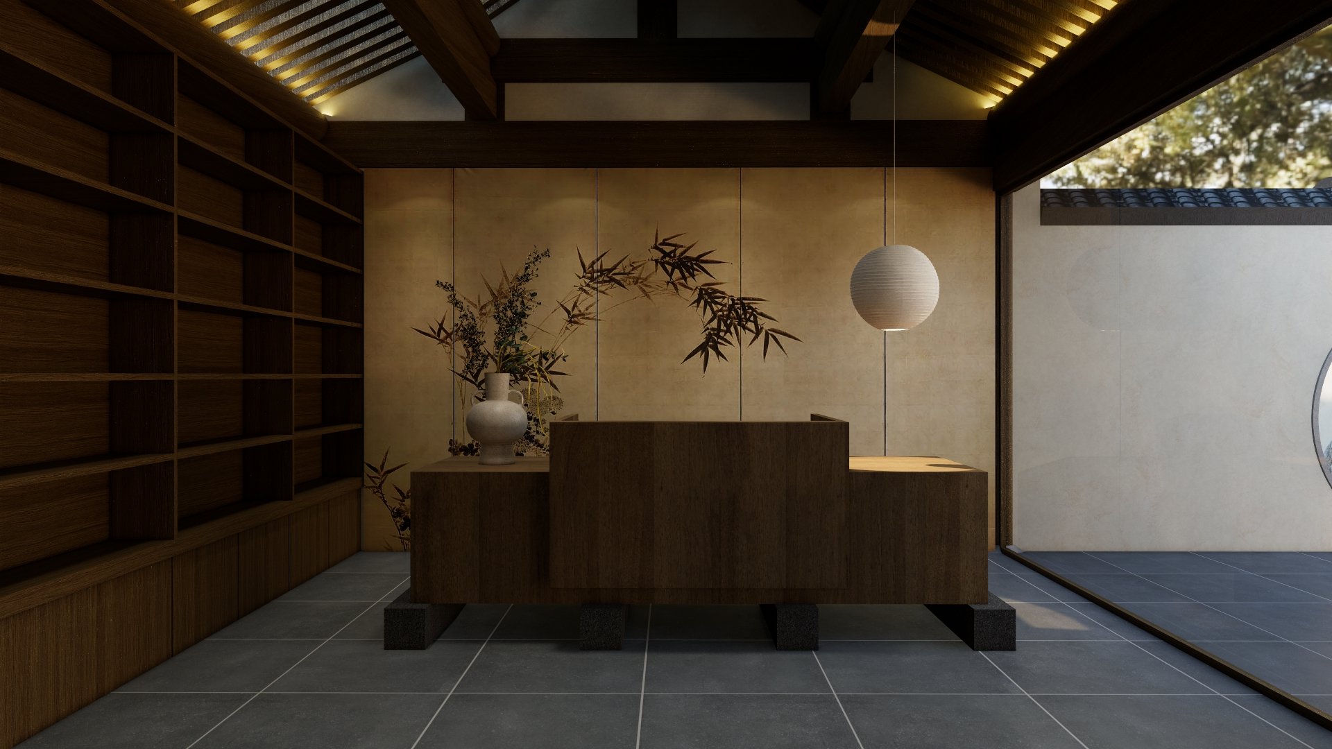 Reception desk