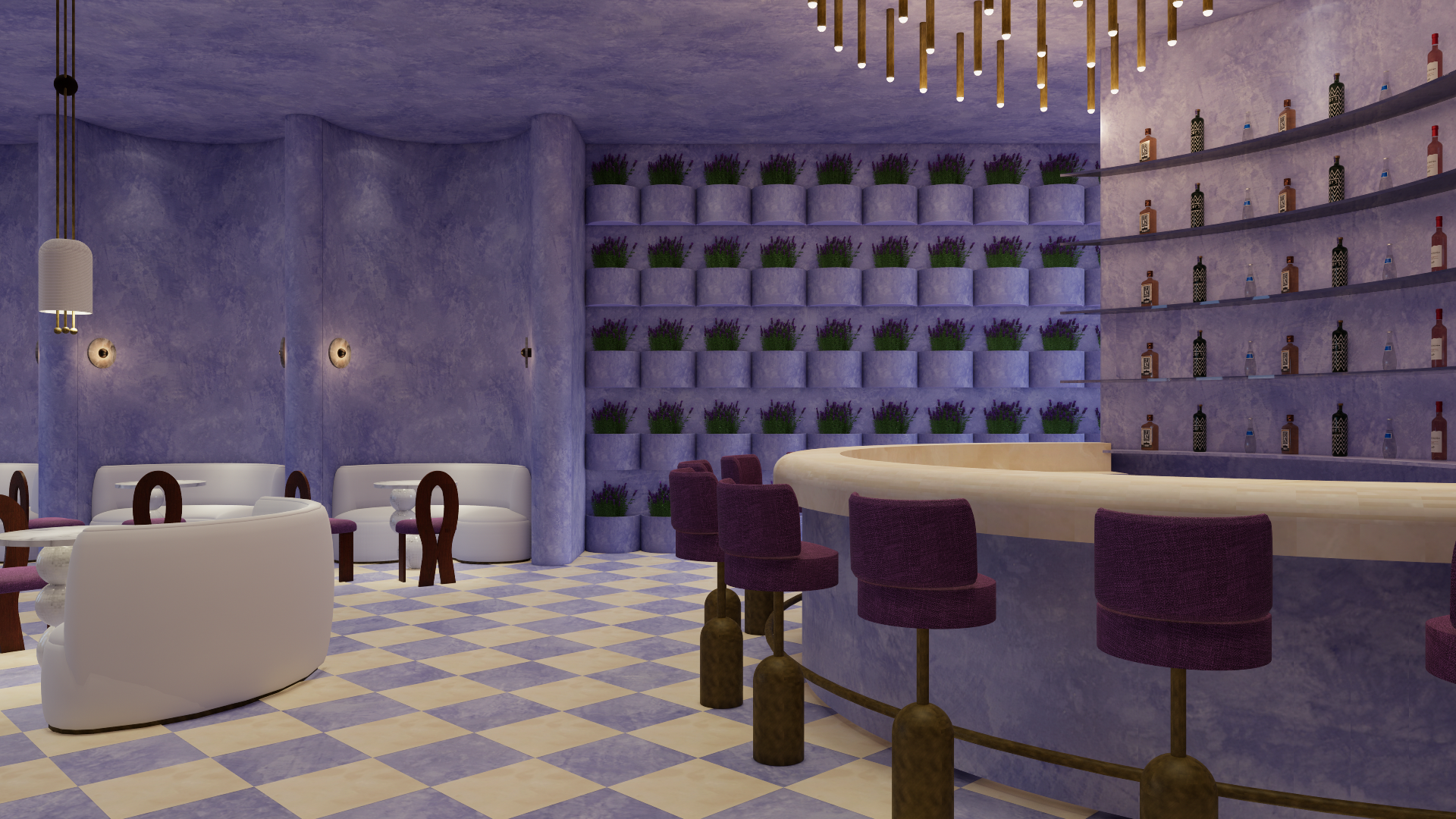 Bar counter area