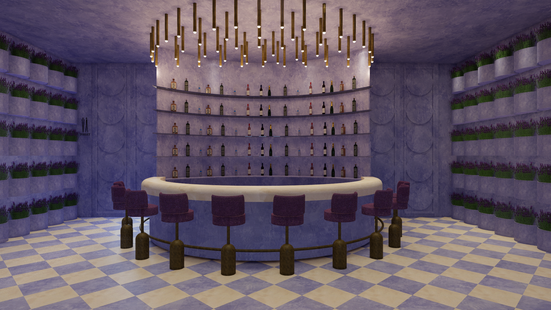 Bespoke bar counter