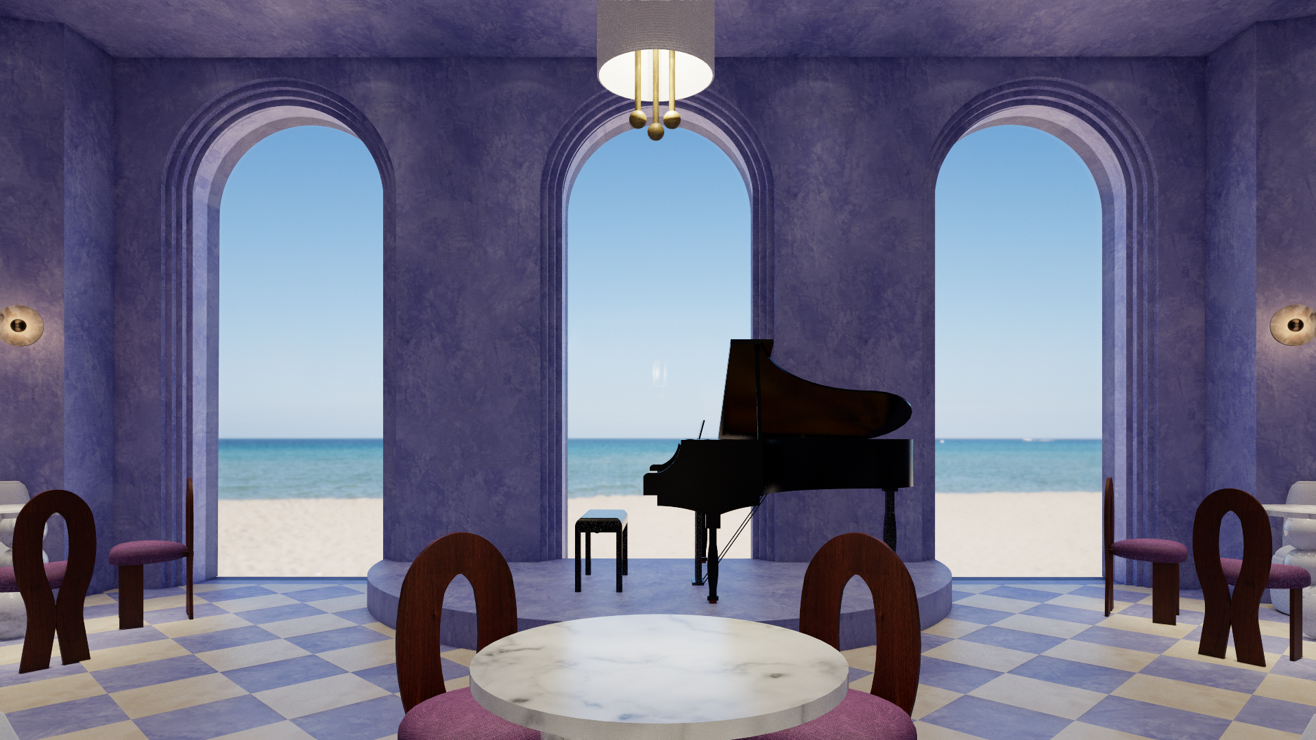 The performance stage