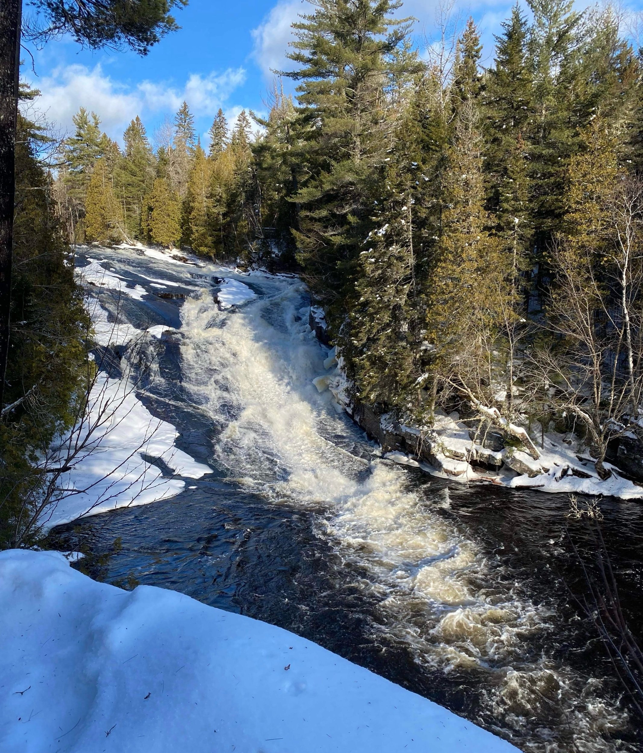 La Chute du Calvaire en hiver