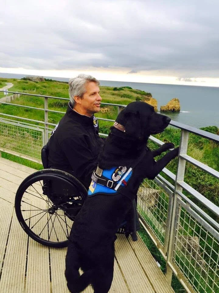 Scouting the beach at Normady