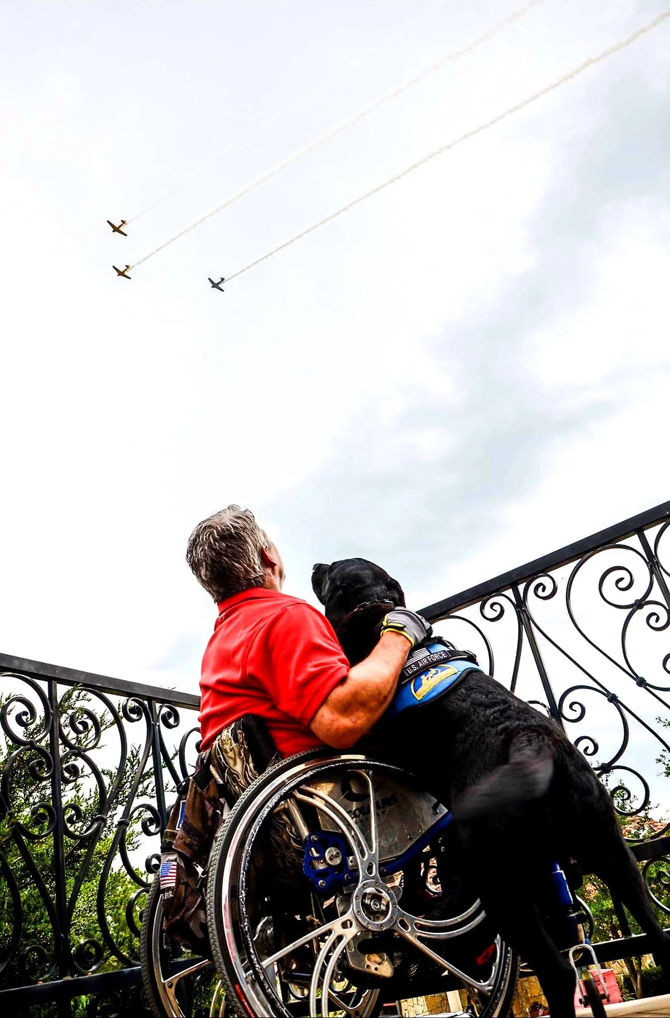 Flyover honoring Jason the 2017 Smiles Charity Recipient