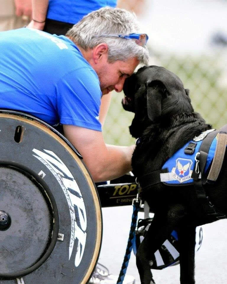 Celebrating with Napal at Warrior Games