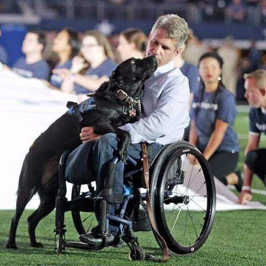 Participating in Veteran’s Day salute at Dallas Cowboy’s Game