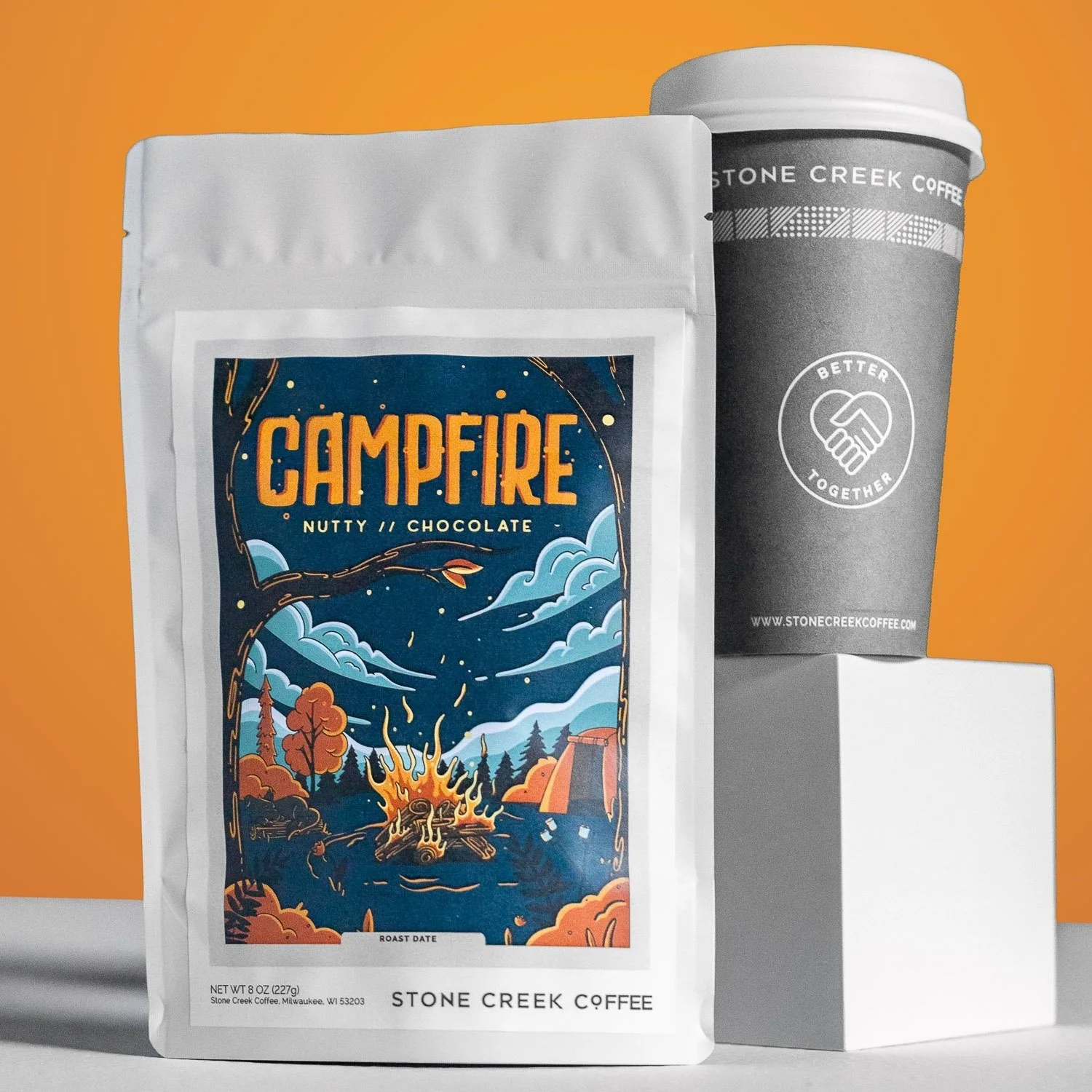 Campfire+bag+and+to-go+cup+on+orange+background2.jpg