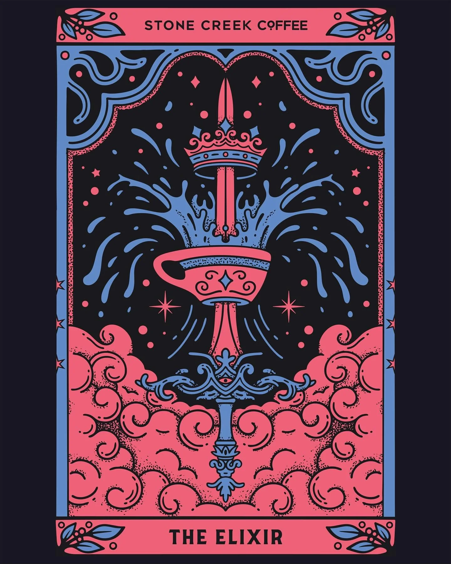 A single card pulled from the tarot-inspired apparel series for Stone Creek Coffee 🗡️ ☕️

Illustrating this one was fun! Maybe the rest of the deck will make their appearance soon&hellip; ✨ 👀