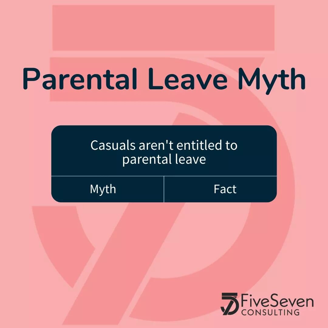 We are here to smash another parental leave myth to help working parents feel more empowered, secure, and supported in the workforce. 💪

🤔 MYTH: Casuals aren't entitled to parental leave

💥 BUSTED: Casuals can take parental leave as long as they'v