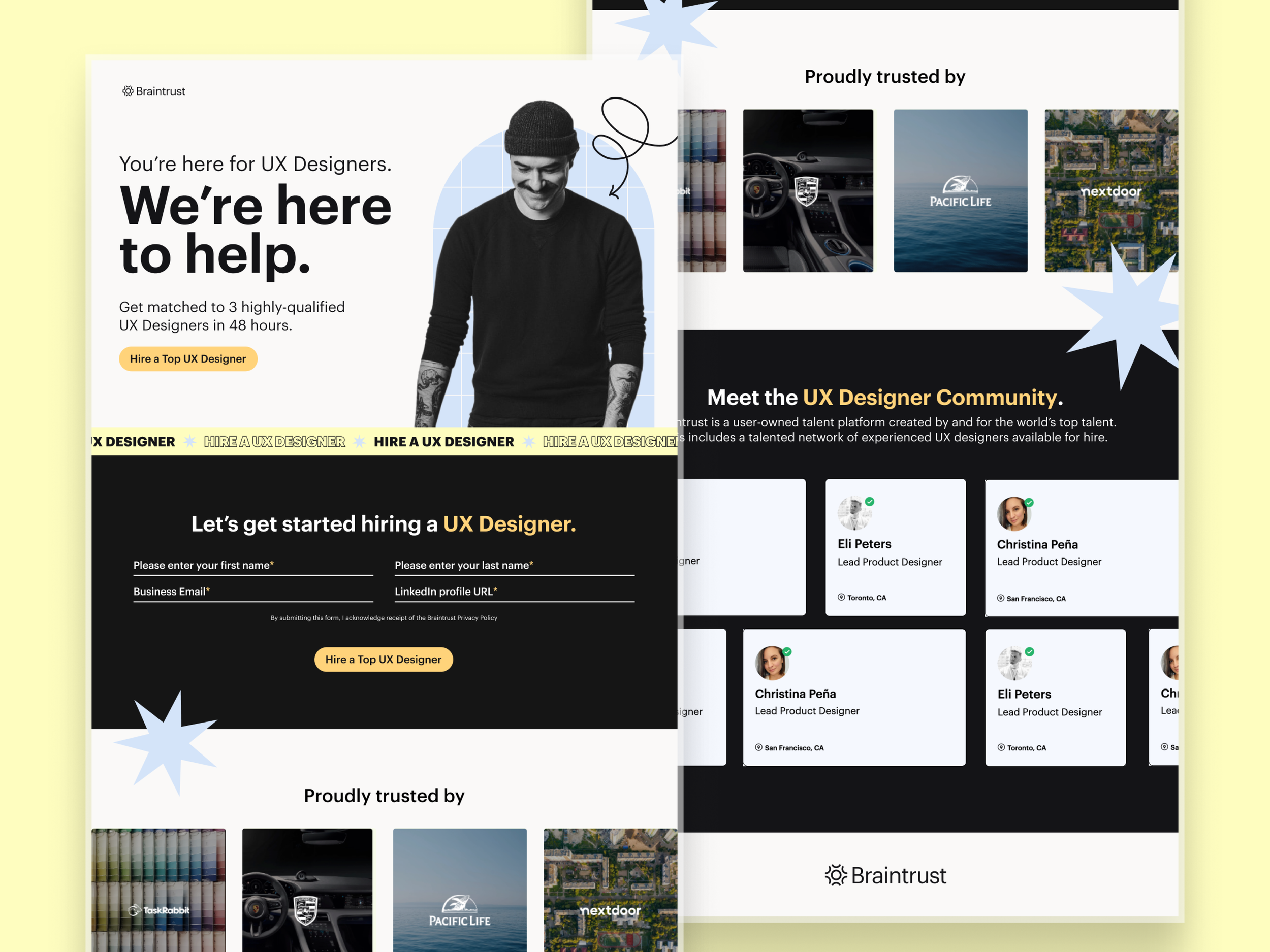 Braintrust Landing Page