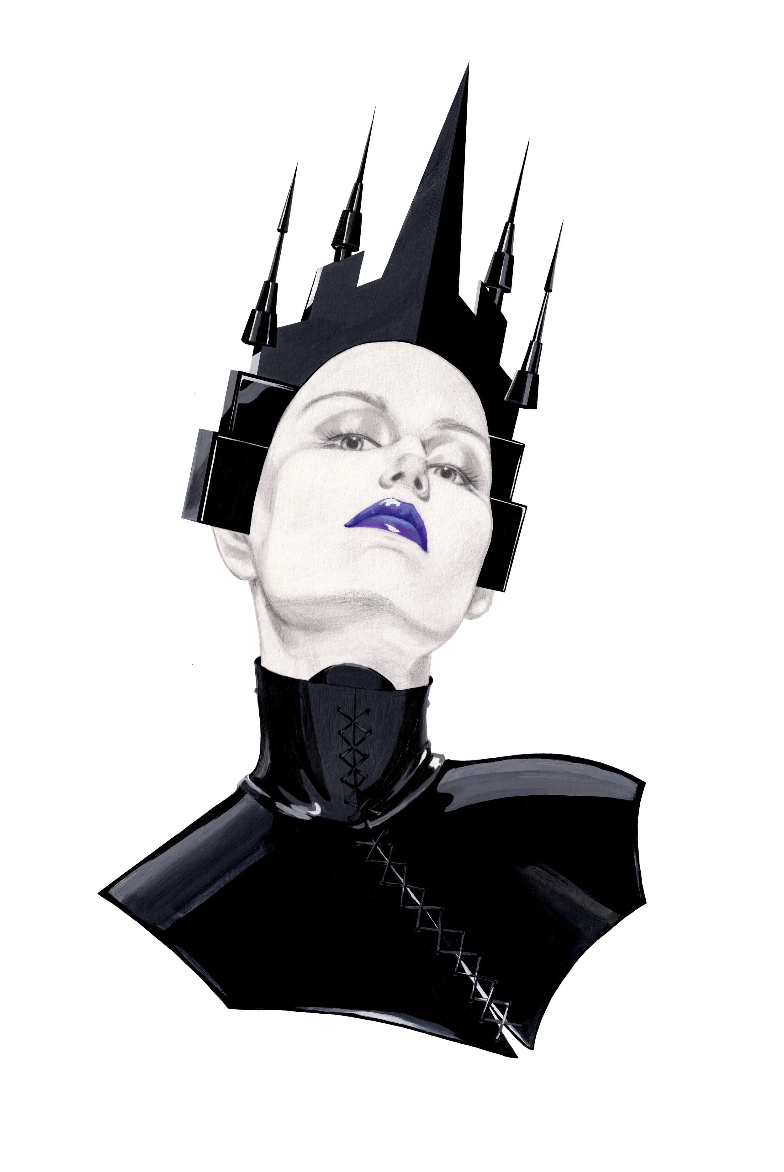 "The Smug" - (graphite and acrylics).