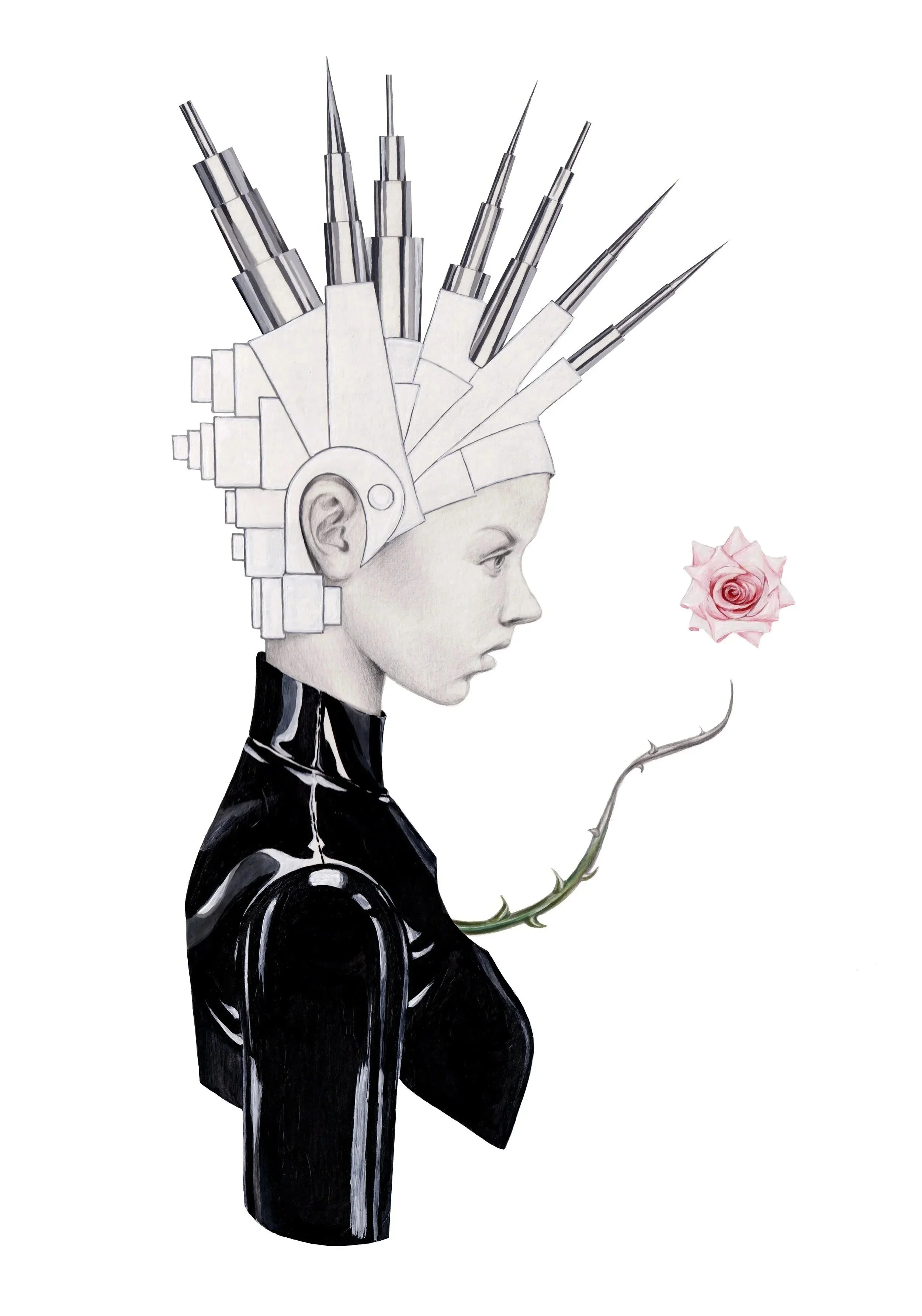 "Heavy Is The Head That Loses The Heart" - (graphite and acrylics).