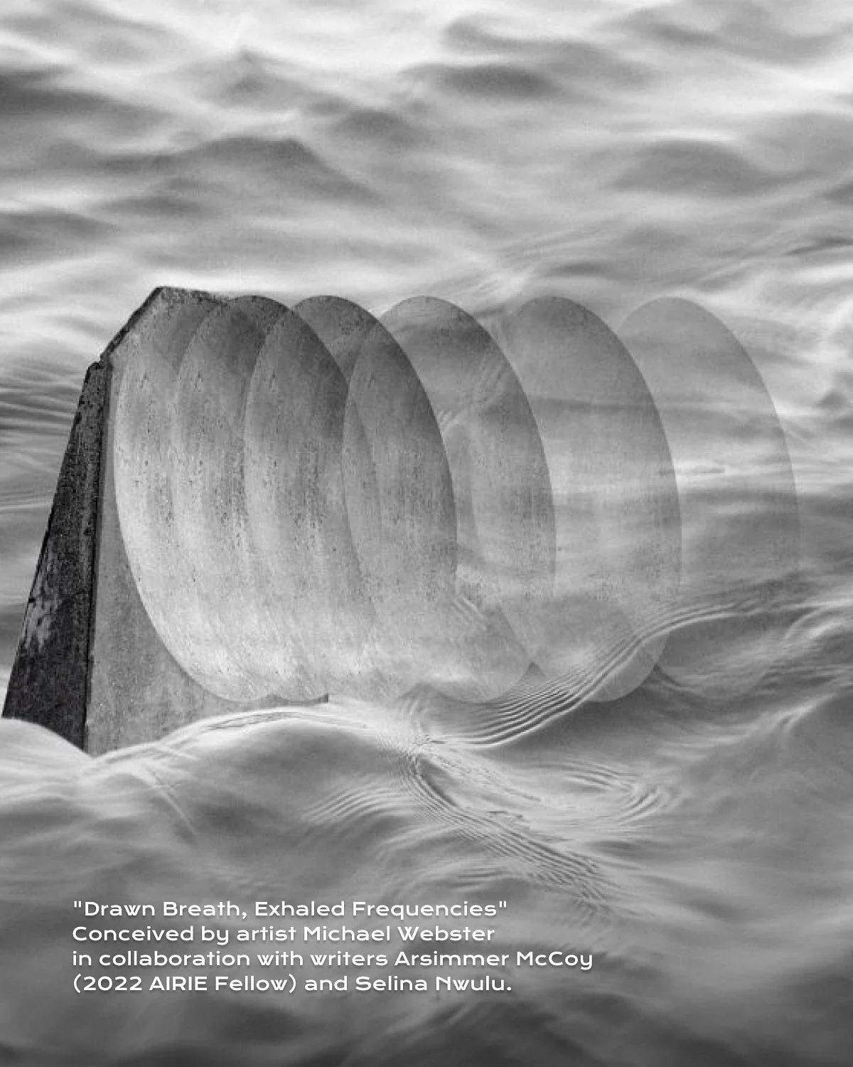 &ldquo;Drawn Breath, Exhaled Frequencies&rdquo; transforms early 20th-century sound mirrors once engineered to register the threat of incoming warplanes into vessels for spoken voice.

Conceived by artist Michael Webster in collaboration with writers