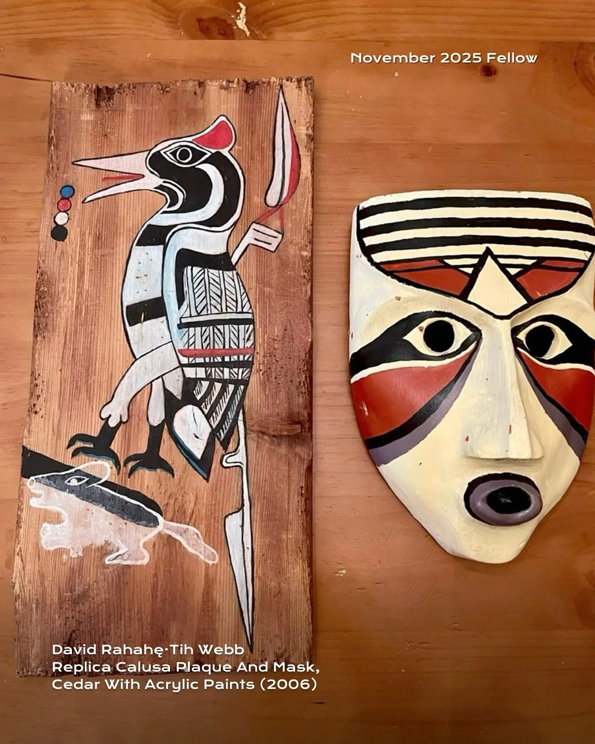 David Rahahę&middot;tih Webb is a traditional Tuscarora artist whose work preserves and reinterprets ancestral techniques through beadwork, regalia, carvings, quillwork, and other traditional crafts.

His practice bridges heritage and contemporary ar