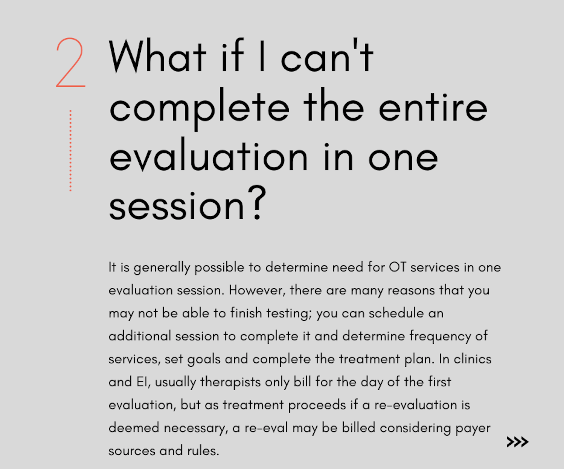 FAQ 2 - What if I can't complete the entire evaluation in one session?