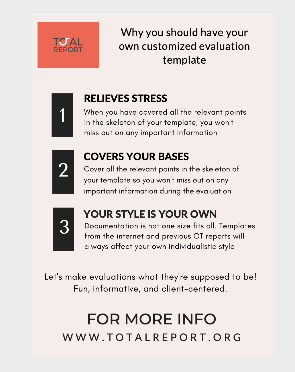 Why having a customized eval template helps